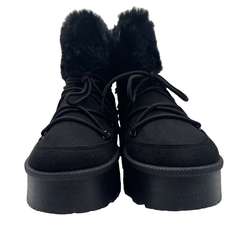 TAXI Women’s Moon Boots Faux Fur Winter Snow Boots Size 7.5 NEW - Picture 2 of 9